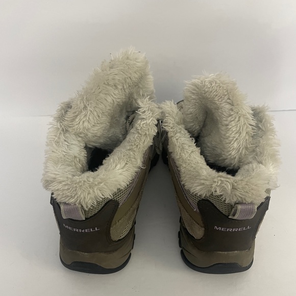 Women’s Merrell Ridgepass Mid Waterproof Brindle/ Seafog Hikers Size 10 - Picture 8 of 11